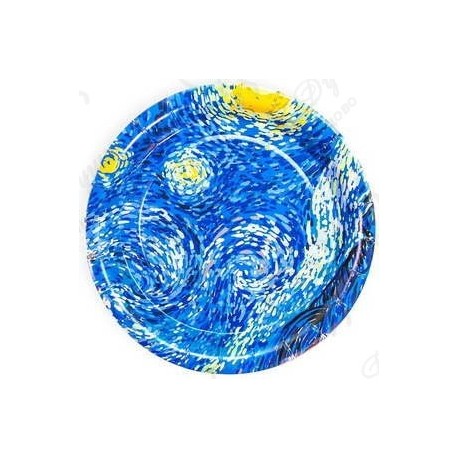 Тарелки (7''/18 см) Звездная ночь Синий 6 шт