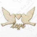 Топпер Love (свадебные голуби) 5 шт