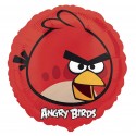 Фольгированный круг - Angry Birds, красный. 46 см.