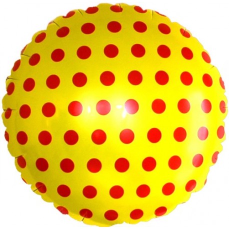 Фольгированный круг, желтый. 46 см.