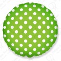 Фольгированный круг, зеленый. 46 см.
