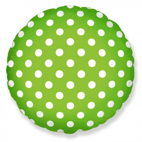 Фольгированный круг, зеленый. 46 см.