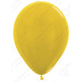 Воздушный шар желтый, металлик для запуска в небо.