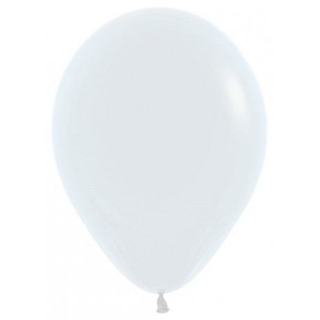 Воздушный шар белый для запуска в небо, 30 см.