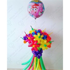 Букет цветов из шариков на День Рождения