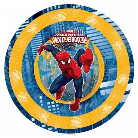 Набор одноразовых тарелок - Marvel Человек Паук.