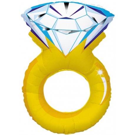 Фигурный шар - Кольцо с бриллиантом. 102 см.