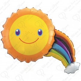 Фигурный шар - Солнечная радуга. 91 см.