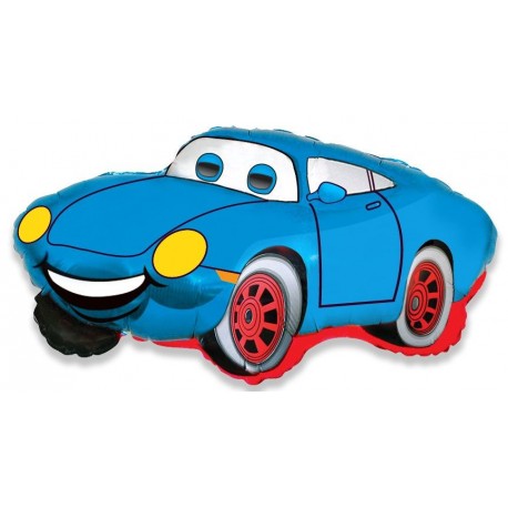 Фигурный шар - Гоночная машина, синий. 81 см.