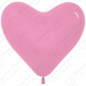 Воздушный шар Сердце, розовый, 41 см.