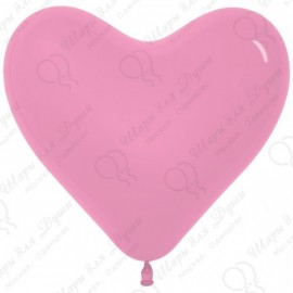 Воздушный шар Сердце, розовый. 41 см.
