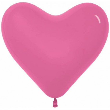 Воздушный шар Сердце, фуше. 41 см.