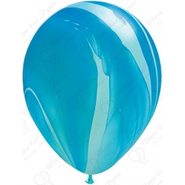 Купить Воздушный шар - супер агат синий, 30 см.