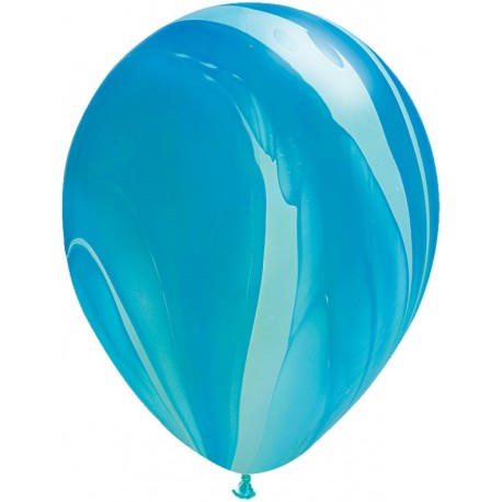 Купить Воздушный шар - супер агат синий, 30 см.