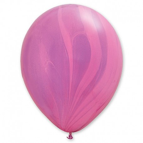 Купить Воздушный шар - супер агат, розово-фиолетовый, 30 см.