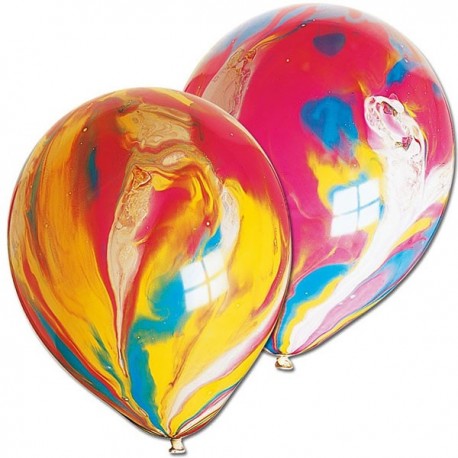 Купить Воздушный шар - супер агат, многоцвет, 30 см.