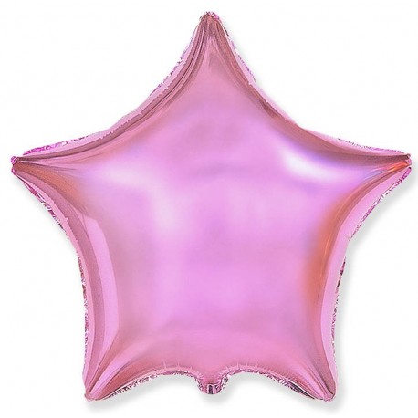 Купить Фольгированный шар - Звезда розовая, пастель. 46 см.