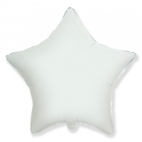 Купить Фольгированный шар - Звезда белая, пастель. 46 см.