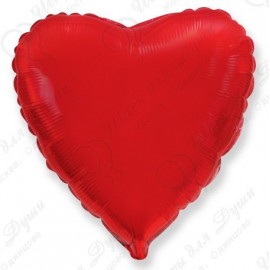 Фольгированное Сердце Красное 81 см