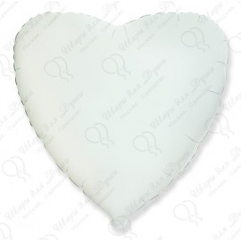 Фольгированное Сердце Белое 81 см