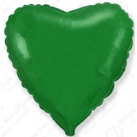 Фольгированное Сердце Зеленое 46 см