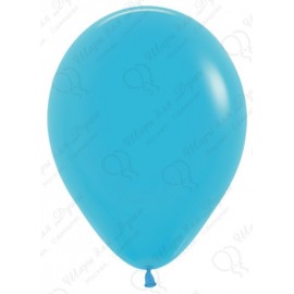 Воздушный шар синяя бирюза, пастель, 30 см.