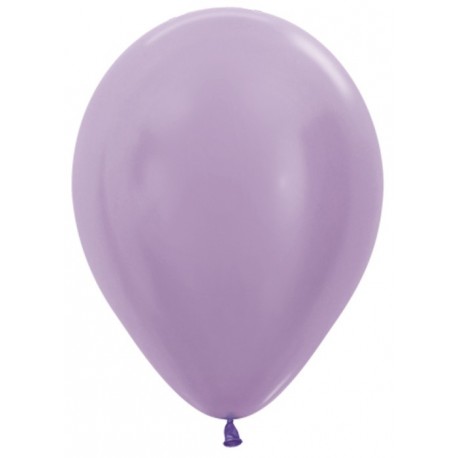 Воздушный шар сиреневый, перламутр, 30 см.