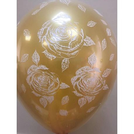 Купить Воздушный шар стеклянный, розы, 30 см.