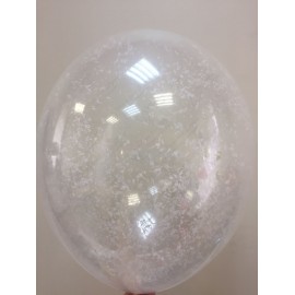Воздушный шар c конфетти - снег, 30 см.