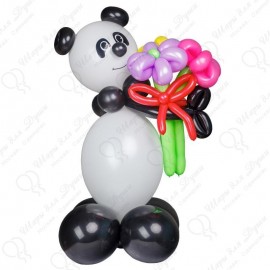 Мишка Панда из шариков