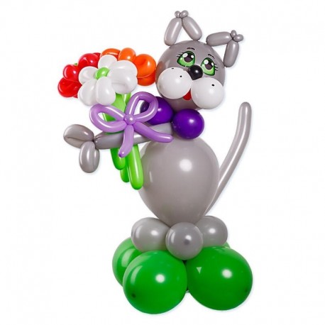 Кошка из воздушных шаров