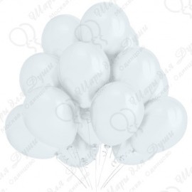 Воздушный шар 30 см. белый пастель