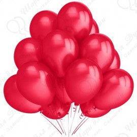 Воздушный шар 30 см. красный пастель
