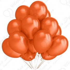 Воздушный шар оранжевый, пастель, 30 см.