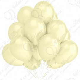 Воздушный шар 30 см. светло-желтый перламутр