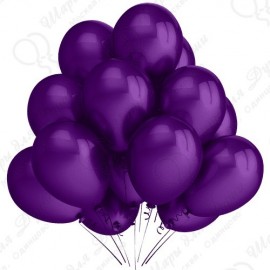 Воздушный шар фиолетовый, металлик, 30 см.