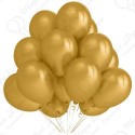 Воздушный шар 30 см. золото металлик