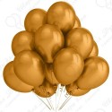 Воздушный шар 30 см яркое золото металлик