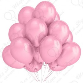 Воздушный шар розовый пастель, 30 см.