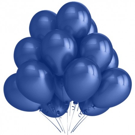 Воздушный шар синий, пастель, 30 см.