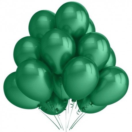 Воздушный шар зеленый, пастель, 30 см.