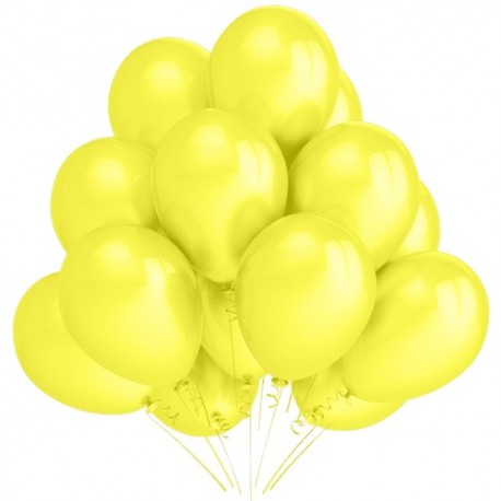 Воздушный шар, желтый, пастель, 30 см.