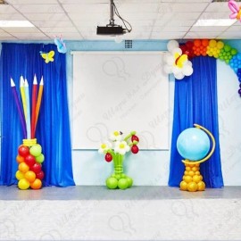 Оформление выпускного в детском саду шарами