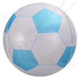 3D фигура Футбольный мяч Голубой(58 см)