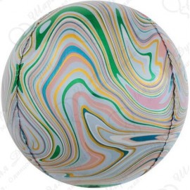 3D фигура Мраморная иллюзия Разноцветный Агат(61 см)