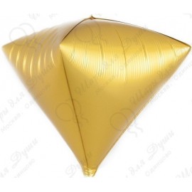 3D Фигура Алмаз Золото Сатин(61 см)