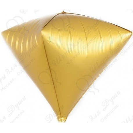 3D Фигура Алмаз Золото Сатин(61 см)