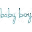 Набор шаров-букв Мини-Надпись Baby Boy Голубой(41см)