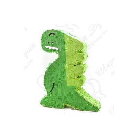 Пиньята Фигура Динозавр Зеленый 35*43 см 1 шт
