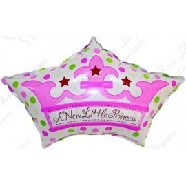 Фигурный шар - Корона для принца, розовый.